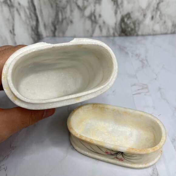 Vintage Asian Stone Bathroom Container - Picture 3 of 6